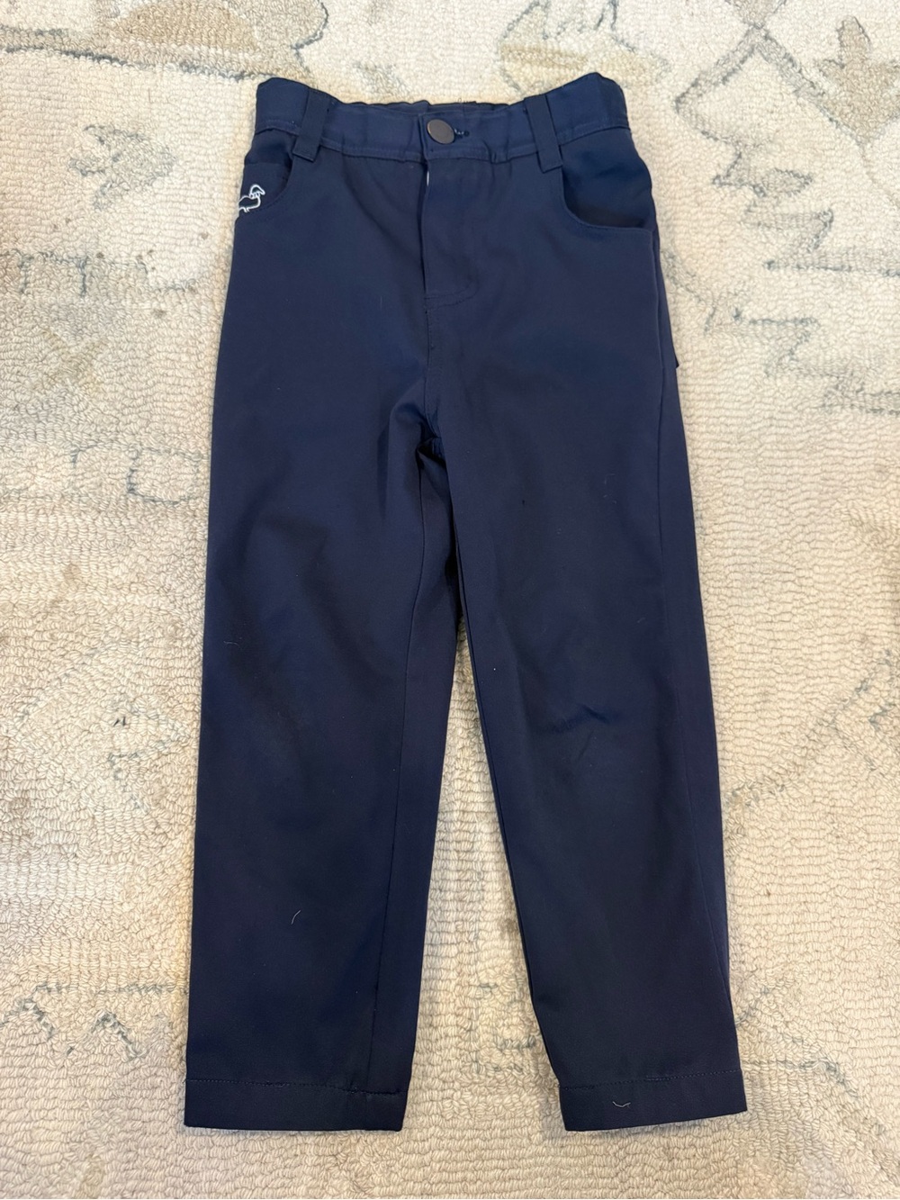 Kids Navy Stretch Chino Pants - tag removed